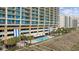 Aerial view showcasing resort amenities and beachfront location at 603 S Ocean Blvd. # 1115, North Myrtle Beach, SC 29582