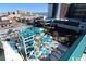 High-rise building with large waterpark featuring slides and a pool area at 1501 S Ocean Blvd. # 622, Myrtle Beach, SC 29577