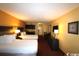 Guest bedroom with two double beds, a kitchenette, and a seating area at 1501 S Ocean Blvd. # 622, Myrtle Beach, SC 29577