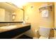 Clean bathroom with granite countertop, toilet, and shower/tub combo at 1501 S Ocean Blvd. # 622, Myrtle Beach, SC 29577
