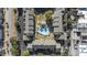 Aerial view of apartment complex with central pool at 7700 Porcher Dr. # 3207, Myrtle Beach, SC 29572