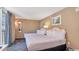 Bedroom with two twin beds and ocean view at 300 N Ocean Blvd. # 1520, North Myrtle Beach, SC 29582