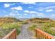 Wooden walkway leading to the sandy beach at 4800 S Ocean Blvd. # 615, North Myrtle Beach, SC 29582