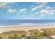 View of the sandy beach and ocean waves at 4800 S Ocean Blvd. # 615, North Myrtle Beach, SC 29582