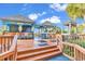 Outdoor bar area with seating and ocean views at 4800 S Ocean Blvd. # 615, North Myrtle Beach, SC 29582