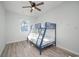 Bedroom featuring a blue bunk bed and window views at 503 30Th Ave. N, Myrtle Beach, SC 29577