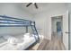 Bedroom with a blue bunk bed and plenty of closet space at 503 30Th Ave. N, Myrtle Beach, SC 29577