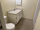 Simple bathroom with single sink vanity and toilet at 178 Salt Marsh Circle # 30F, Pawleys Island, SC 29585