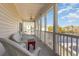 Enjoy water views from this relaxing balcony at 1100 Commons Blvd. # 713, Myrtle Beach, SC 29572