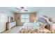 Main bedroom with a king bed and dresser, featuring coastal decor at 35 Delray Dr. # 1-D, Murrells Inlet, SC 29576