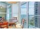 Small dining area with ocean view at 2504 Ocean Blvd. # 1134, Myrtle Beach, SC 29577