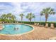 Resort-style pool with ample deck space and surrounding lounge chairs at 2504 Ocean Blvd. # 1134, Myrtle Beach, SC 29577