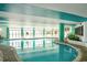 Indoor pool with a relaxing curved design at 2710 N Ocean Blvd. # 722, Myrtle Beach, SC 29577