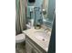 Clean and bright bathroom with modern fixtures, vanity, and shower at 9621 Shore Dr. # J-229, Myrtle Beach, SC 29572