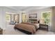 Spacious main bedroom with sitting area and large windows at 133 Fair Meadow Ct., Loris, SC 29569
