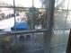 View from window of resort pool area with lounge chairs and palm trees at 14290 Ocean Hwy. # 103, Pawleys Island, SC 29585