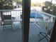Relaxing balcony overlooking the pool and playground areas at 14290 Ocean Hwy. # 103, Pawleys Island, SC 29585