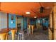 Enjoy this casual lounge area with tables and chairs at 1501 S Ocean Blvd. # 936, Myrtle Beach, SC 29577