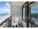 Balcony boasts stunning ocean and beach views at 1501 S Ocean Blvd. # 936, Myrtle Beach, SC 29577