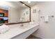 Bathroom with single vanity and shower/tub combo at 1501 S Ocean Blvd. # 936, Myrtle Beach, SC 29577