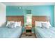 Bedroom with two twin beds and nightstand at 1501 S Ocean Blvd. # 936, Myrtle Beach, SC 29577