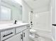 Clean bathroom with white vanity and bathtub at 1424 Nathan Dr., Loris, SC 29569