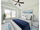 Bedroom with a queen-size bed, nightstands and a ceiling fan at 1424 Nathan Dr., Loris, SC 29569