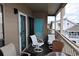 Relaxing balcony with patio furniture and ocean views at 206 60Th Ave. N # 203, North Myrtle Beach, SC 29582