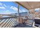 Spacious balcony overlooking waterway, seating for two at 206 60Th Ave. N # 203, North Myrtle Beach, SC 29582