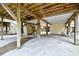 Under house parking area with exterior shower and storage at 6001 South Kings Hwy., Myrtle Beach, SC 29575