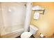Bathroom with shower/tub combo and tiled floor at 1501 S Ocean Blvd. # 927, Myrtle Beach, SC 29577