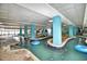 Relaxing lazy river water feature perfect for lounging at 1501 S Ocean Blvd. # 927, Myrtle Beach, SC 29577