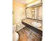 Clean bathroom with granite vanity, tiled floor, and bathtub at 1501 S Ocean Blvd. # 927, Myrtle Beach, SC 29577