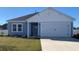 Charming one-story home with blue siding and a two-car garage at 3051 Deerberry Place, Longs, SC 29568