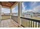 Spacious balcony with tile flooring and neighborhood views at 202 Palmetto Harbour Dr., North Myrtle Beach, NC 29582
