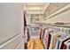 Large walk-in closet with ample shelving and hanging space at 202 Palmetto Harbour Dr., North Myrtle Beach, NC 29582