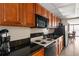 Kitchen with granite countertops and modern appliances at 1501 S Ocean Blvd. # 938, Myrtle Beach, SC 29577