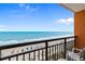 Breathtaking ocean view from balcony, featuring beach and chairs at 1501 S Ocean Blvd. # 938, Myrtle Beach, SC 29577