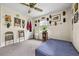 Spacious bedroom with a double bed and various wall decor at 129 Meadowview Rd., Marion, SC 29571