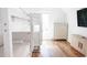 White bunk bed with built in drawers and a dresser in a well lit bedroom at 116 Tidal Creek Dr., Murrells Inlet, SC 29576