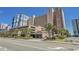 Sandcastle South Oceanfront resort building with parking and landscaping at 2207 S Ocean Blvd. # 1101, Myrtle Beach, SC 29577