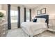 Well-lit bedroom with navy headboard and ample space at 792 Indigo Bay Circle, Myrtle Beach, SC 29579