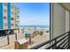 View from balcony to the beach and ocean at 920 N Waccamaw Dr. # 2106, Garden City Beach, SC 29576