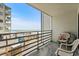 Balcony overlooking the beach with ocean view at 920 N Waccamaw Dr. # 2106, Garden City Beach, SC 29576
