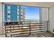 Balcony overlooking the beach and ocean at 920 N Waccamaw Dr. # 2106, Garden City Beach, SC 29576