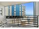 Balcony with partial ocean view and building view at 920 N Waccamaw Dr. # 2106, Garden City Beach, SC 29576