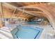 Indoor pool and hot tub area with wooden accents at 9550 Shore Dr. # 224, Myrtle Beach, SC 29572