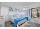 Bright bedroom with two twin beds and ocean view at 9550 Shore Dr. # 224, Myrtle Beach, SC 29572