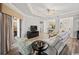 Spacious living room with comfortable seating and hardwood floors at 9994 Beach Club Dr. # 703, Myrtle Beach, SC 29572