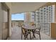 Balcony with outdoor seating for relaxing at 9994 Beach Club Dr. # 703, Myrtle Beach, SC 29572
